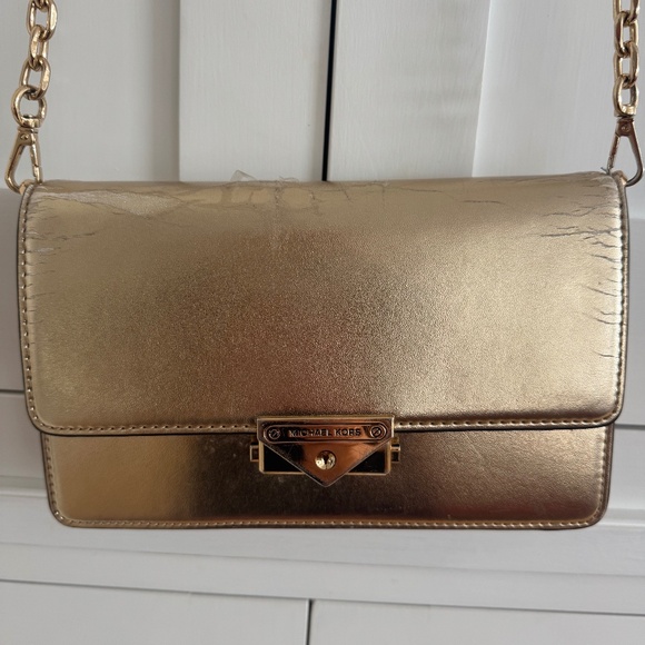 Michael Kors Gold Crossbody/Shoulder Bag - Picture 1 of 12